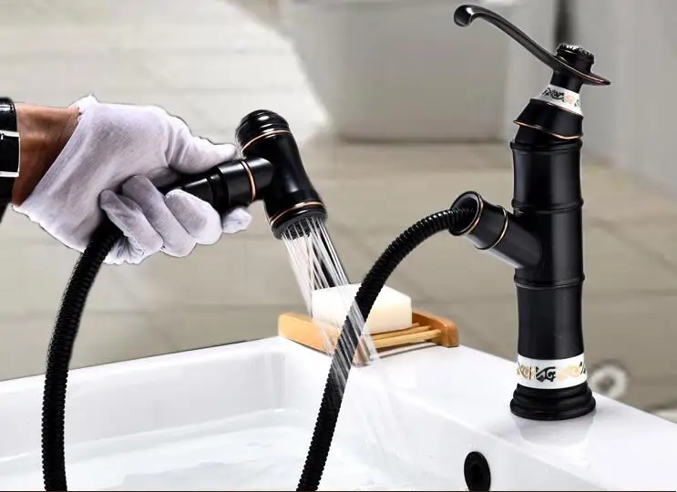 American Copper Drawing Pot Faucet Black Ancient Table Pot Cold and Hot Water Faucet Hand Washing Pool Shampooable Faucet
American Copper Drawing Pot Faucet Black Ancient Table Pot Cold and Hot Water Faucet Hand Washing Pool Shampooable Faucet