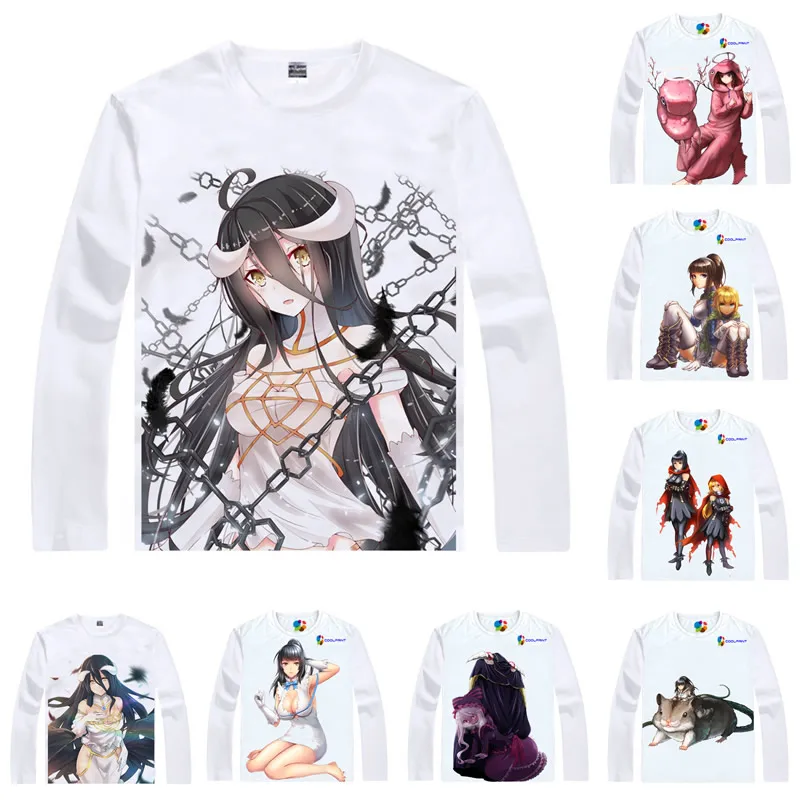 Anime Shirt Overlord T-Shirts Multi-style Long Sleeve Momonga, Ainz Ooal Gown Albedo Cosplay Motivs Kawaii Shirts
Anime Shirt Overlord T-Shirts Multi-style Long Sleeve Momonga, Ainz Ooal Gown Albedo Cosplay Motivs Kawaii Shirts