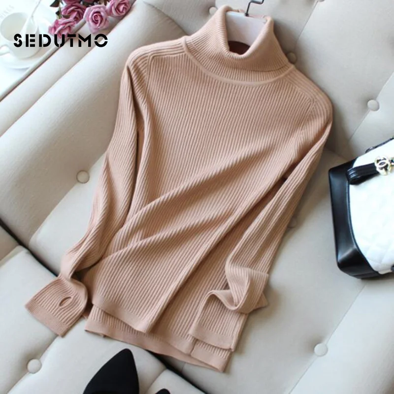 SEDUTMO Winter Turtleneck Sweater Women Knitting Slim Woman Sweater Pullovers Long Sleeve Spring Jumper Basic Top ED545
SEDUTMO Winter Turtleneck Sweater Women Knitting Slim Woman Sweater Pullovers Long Sleeve Spring Jumper Basic Top ED545