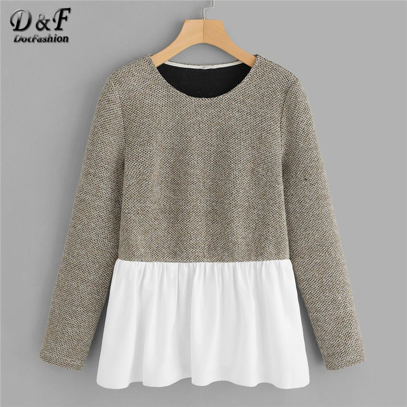 Dotfashion Color-Block Pullover Sweatshirt Womens Clothing 2019 Casual Autumn Long Sleeve Spring Korean Streetwear Sweatshirts
Dotfashion Color-Block Pullover Sweatshirt Womens Clothing 2019 Casual Autumn Long Sleeve Spring Korean Streetwear Sweatshirts