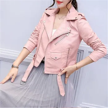 Pu Leather Jacket Women Fashion Bright Colors Black Motorcycle Coat Short Faux Leather Biker Jacket Soft Jacket Female
Pu Leather Jacket Women Fashion Bright Colors Black Motorcycle Coat Short Faux Leather Biker Jacket Soft Jacket Female
