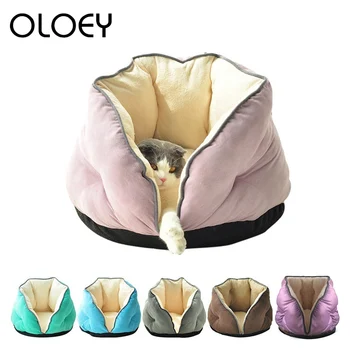 Semi-open Warm Cat Bed House Round Soft Comfortable Sleeping Bag Mat For Small Medium Dogs Cats Pet Products Supplies Mat Beds
Semi-open Warm Cat Bed House Round Soft Comfortable Sleeping Bag Mat For Small Medium Dogs Cats Pet Products Supplies Mat Beds