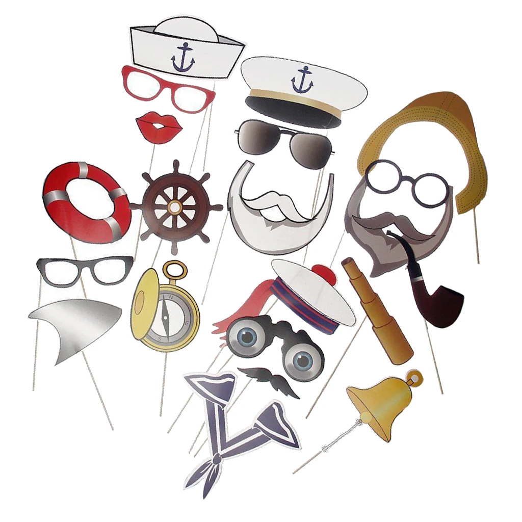 Sailor Photo Booth Props Baby Shower Nautical Theme Kid Birthday Party Favor Gift Sailor Photo Booth Props Baby Shower Nautical Theme Kid Birthday Party Favor Gift