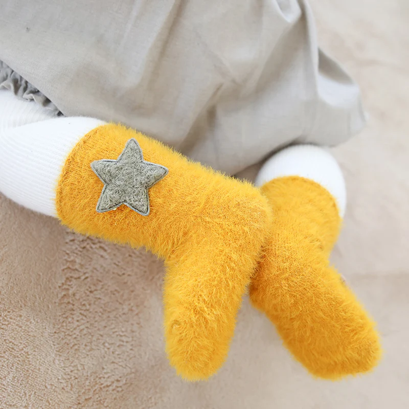 Носки для новорожденных мальчиков и младенцев носки теплые зимние Смешные
