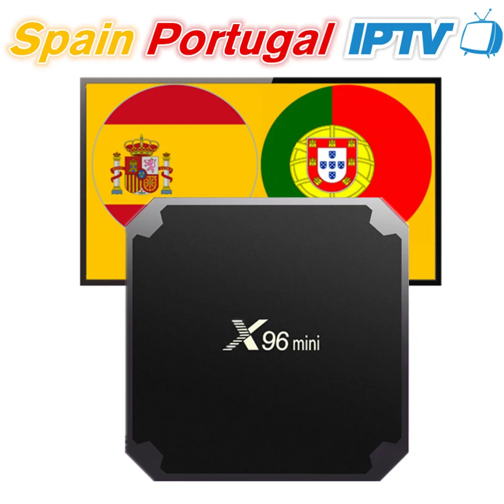 X96 mini Android 7.1 Smart TV Box with 12Month Spain Portugal IPTV Subscription 200 Spanish 140 Portugal Eleven Sport 100 Adult
X96 mini Android 7.1 Smart TV Box with 12Month Spain Portugal IPTV Subscription 200 Spanish 140 Portugal Eleven Sport 100 Adult