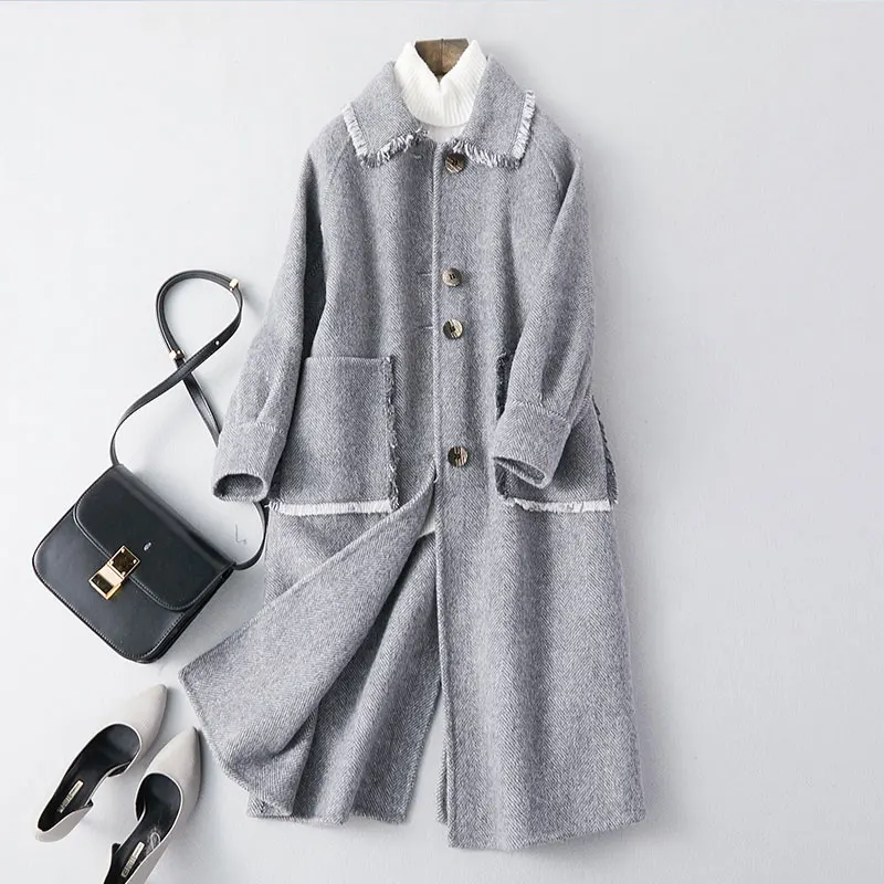 Autumn Winter Double-Sided Wool Coat 10% Alpaca 90% Wool Jacket Women Clothes 2019 Real Fur Coat Korean Vintage Sheep Shearling
Autumn Winter Double-Sided Wool Coat 10% Alpaca 90% Wool Jacket Women Clothes 2019 Real Fur Coat Korean Vintage Sheep Shearling