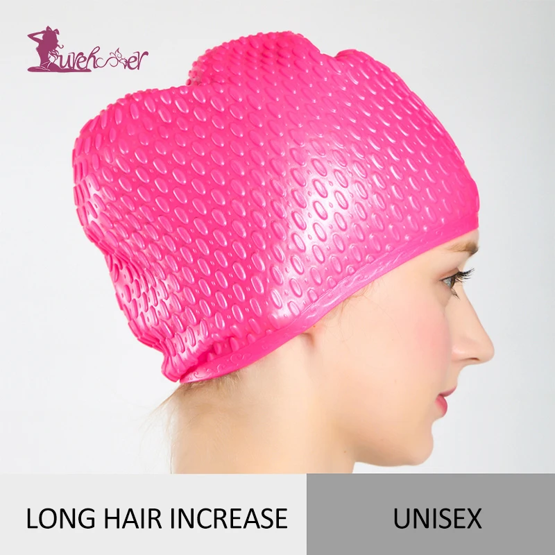 

Lurehooker 2019 Silicon Waterproof Swimming Caps Protect Ears Long Hair Sports Swim Pool Hat Swimming Cap for Men Women Adults