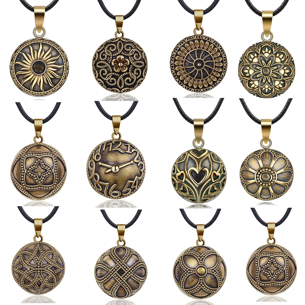 EUDORA 13 Style Harmony Ball Vintage Bronze Pendant Necklace Ball Mexican Pregnant Bola for Women Fashion Mother Jewelry Gift
EUDORA 13 Style Harmony Ball Vintage Bronze Pendant Necklace Ball Mexican Pregnant Bola for Women Fashion Mother Jewelry Gift