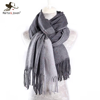 Marte&Joven Luxury Brand 2017 Thick Warm Imitation Cashmere Scarf for Women Winter Scarves Stoles Long Tassel Shawl Tippet Sjaal
Marte&Joven Luxury Brand 2017 Thick Warm Imitation Cashmere Scarf for Women Winter Scarves Stoles Long Tassel Shawl Tippet Sjaal