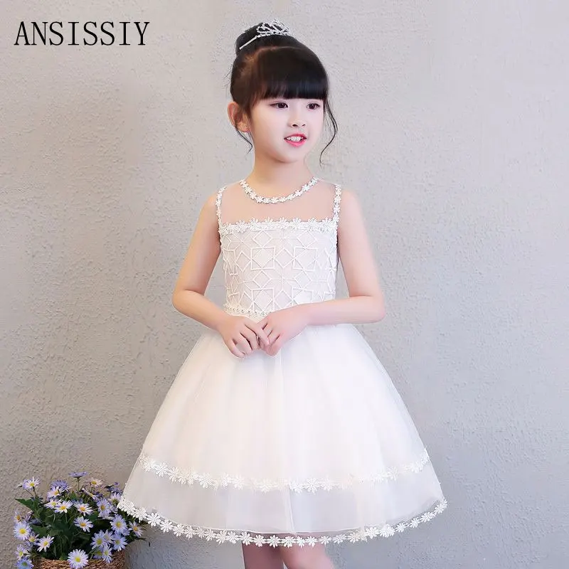 Summer Girls Flower Ruched Wedding Dress Sleeveless Knee Length Solid Princess Vestido Clothing Kids Birthday Party Dress
Summer Girls Flower Ruched Wedding Dress Sleeveless Knee Length Solid Princess Vestido Clothing Kids Birthday Party Dress