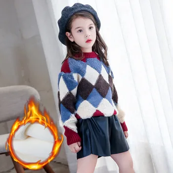 2019 Autumn Winter New Baby Boy Girl Cotton Knitted Sweater Clothing Kids Fluff Thick Warm Sweaters Children Pullover Coat Q17
2019 Autumn Winter New Baby Boy Girl Cotton Knitted Sweater Clothing Kids Fluff Thick Warm Sweaters Children Pullover Coat Q17
