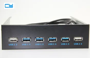 4 Ports USB 3.0 + 2 Ports USB 2.0 Desktop Computer Front Panel Optical Drives Expansion USB3.0 CD-ROM Bracket Mount HUB Bay
4 Ports USB 3.0 + 2 Ports USB 2.0 Desktop Computer Front Panel Optical Drives Expansion USB3.0 CD-ROM Bracket Mount HUB Bay