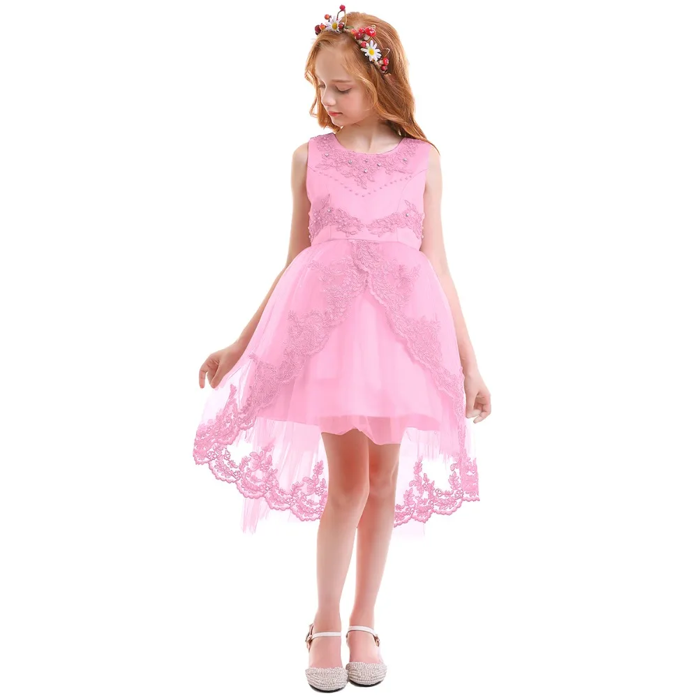 Elegant Girls Dress Kid Children Princess Dress Sleeveless Trailing Lace Dresses for Girls Birthday Wedding Party Kids Dresses
Elegant Girls Dress Kid Children Princess Dress Sleeveless Trailing Lace Dresses for Girls Birthday Wedding Party Kids Dresses