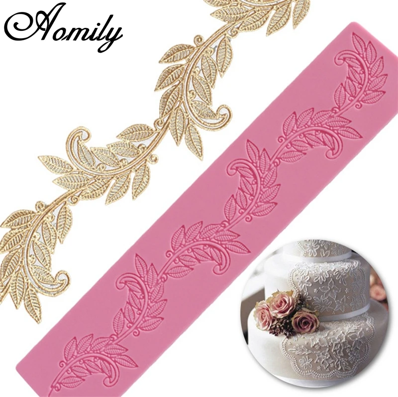 Aomily Large Leaf Lace Rectangle Mat Pad Silicone Mold 3D Fondant Cake Baking Decorating Mould Cake Decoration Kitchen Tools
Aomily Large Leaf Lace Rectangle Mat Pad Silicone Mold 3D Fondant Cake Baking Decorating Mould Cake Decoration Kitchen Tools