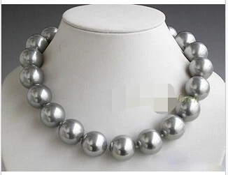 FREE SHIPPING>>>@@ > New Huge 20mm gray color round south sea shell pearl lady's party necklace 18" AAA style Fine Noble real Na
FREE SHIPPING>>>@@ > New Huge 20mm gray color round south sea shell pearl lady's party necklace 18" AAA style Fine Noble real Na