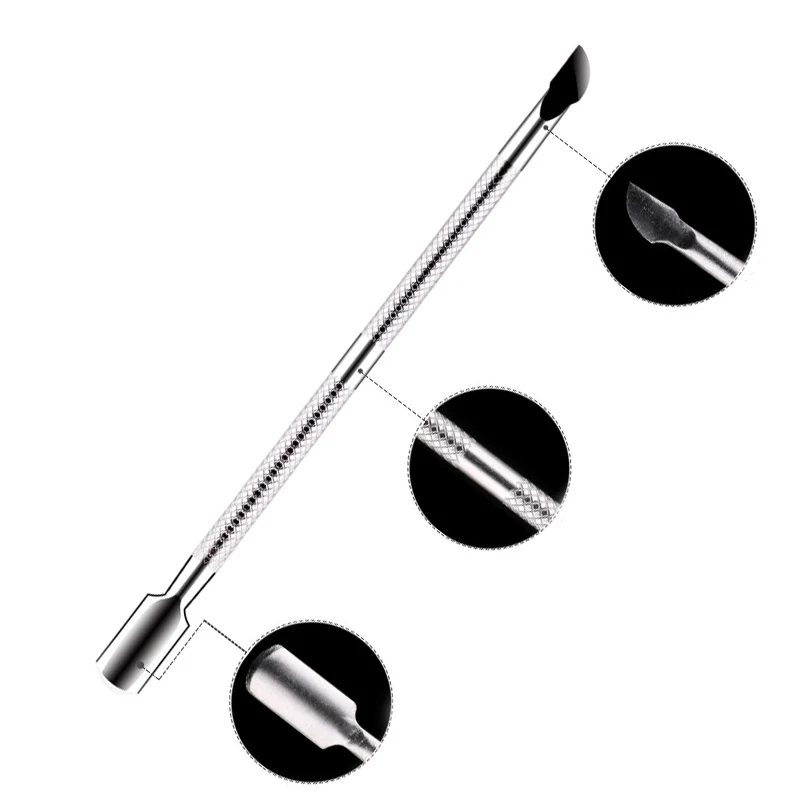 1Pcs Stainless Steel Cuticle Nail Art tools Pusher Spoon Remover Manicure Pedicure Care Steel cobalt Nail Care Tool Manicure
1Pcs Stainless Steel Cuticle Nail Art tools Pusher Spoon Remover Manicure Pedicure Care Steel cobalt Nail Care Tool Manicure