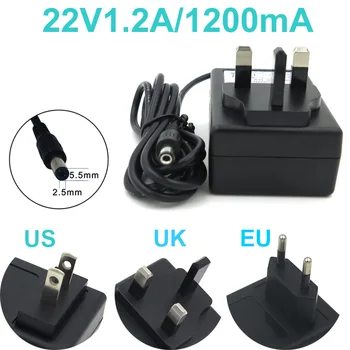 VORED 1PCS 22V 1.2A Charger Switch Power Supply Adapter EU/US/UK Plug 5.5x 2.5mm for Modem with 1.5m Cable Free Shipping
VORED 1PCS 22V 1.2A Charger Switch Power Supply Adapter EU/US/UK Plug 5.5x 2.5mm for Modem with 1.5m Cable Free Shipping