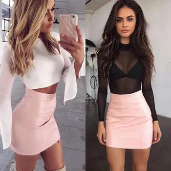 HOT Fashion Women Shiny Leather Skirts Female Solid Bodycon Pencil Short Mini Skirt Woman Zipper High Waist Skirt Tight Clubwear
HOT Fashion Women Shiny Leather Skirts Female Solid Bodycon Pencil Short Mini Skirt Woman Zipper High Waist Skirt Tight Clubwear