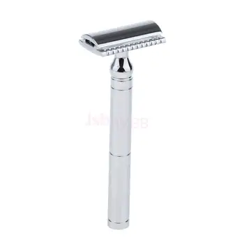 Professional Men Double Edge Safety Shaving Razor Alloy Classic Manual Mustache Beard Shaver Tool Silver
Professional Men Double Edge Safety Shaving Razor Alloy Classic Manual Mustache Beard Shaver Tool Silver