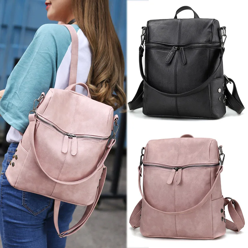 Women Girl Lady Backpack Shoulder Bag PU Double Zipper Durable Backpack For Travel Vacation New
Women Girl Lady Backpack Shoulder Bag PU Double Zipper Durable Backpack For Travel Vacation New