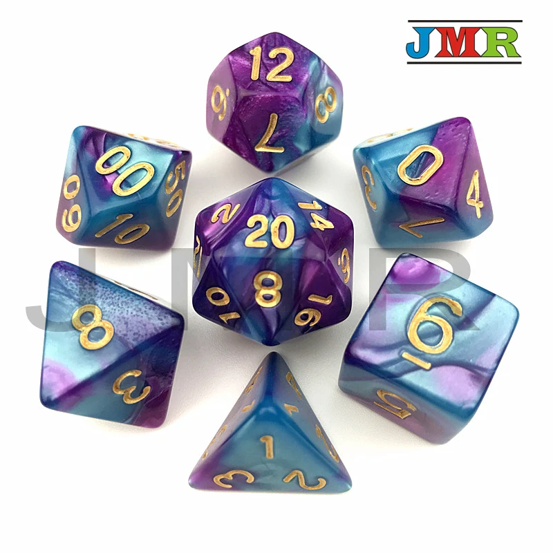 Hot Sale Purple with Blue Mixed-color Portable Dice Playing Game for Dnd Double Color Effect Rpg Game Dice Playing Double Color
Hot Sale Purple with Blue Mixed-color Portable Dice Playing Game for Dnd Double Color Effect Rpg Game Dice Playing Double Color