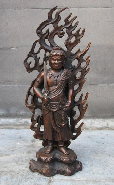 005326 Tibet Buddhism Temple Red Bronze Fudo Acalanatha Protector Deity Buddha Statue
005326 Tibet Buddhism Temple Red Bronze Fudo Acalanatha Protector Deity Buddha Statue