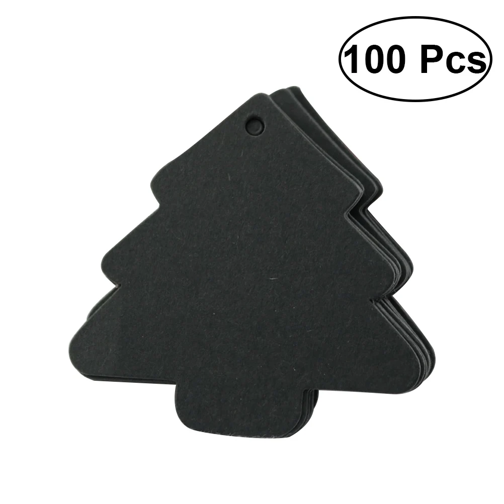 100pcs Christmas Tree Shape Label Kraft Paper Vintage Hang Blank Name Card Tag Price Tags Wedding Party Gift Tags (Black)
100pcs Christmas Tree Shape Label Kraft Paper Vintage Hang Blank Name Card Tag Price Tags Wedding Party Gift Tags (Black)