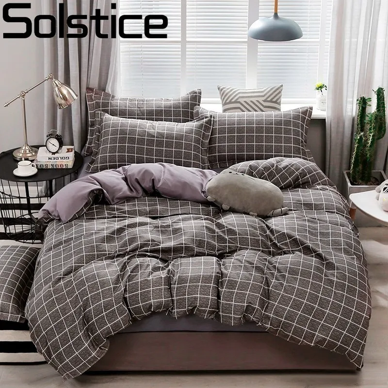 Solstice Brown Plaid Fashion Skin Breathable Aloe Cotton Reactive Bedding Set 3-4pcs Sheets Pillow Case Duvet Cover bedclothes
Solstice Brown Plaid Fashion Skin Breathable Aloe Cotton Reactive Bedding Set 3-4pcs Sheets Pillow Case Duvet Cover bedclothes
