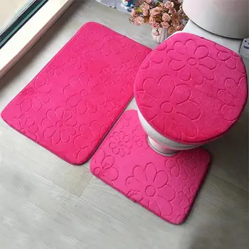 3pcs Bathroom Mat Embossing Flannel U-Shaped Floor Cushion Toilet Seat Cover Carpet Creative Deaign Anti-Slip Kitchen Bath Mat 
3pcs Bathroom Mat Embossing Flannel U-Shaped Floor Cushion Toilet Seat Cover Carpet Creative Deaign Anti-Slip Kitchen Bath Mat