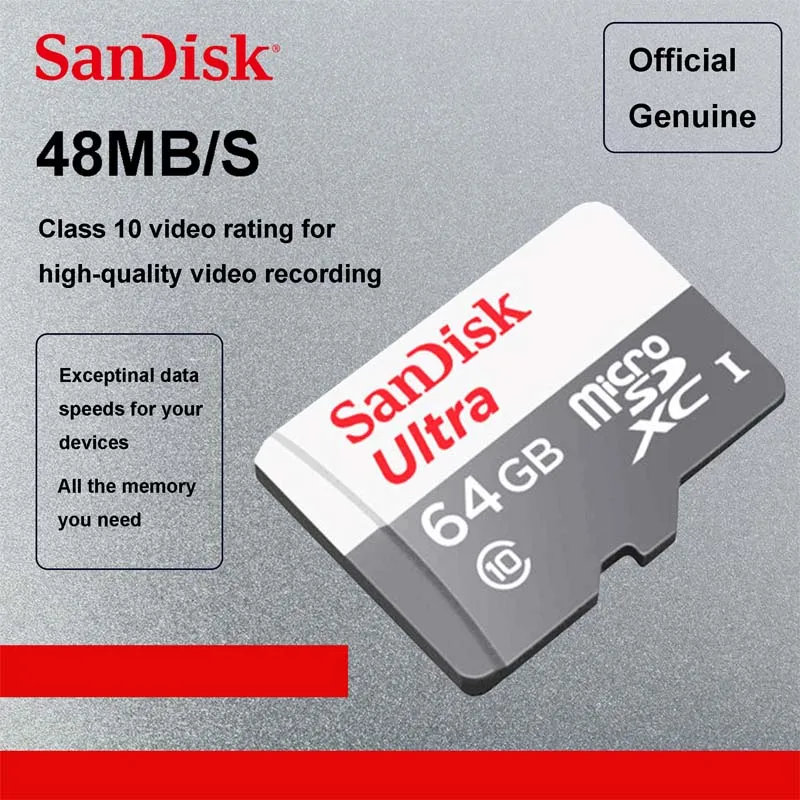 Sandisk Micro SD 16 ГБ 32 64 Uitra карты памяти microsd 8 SDHC SDXC Макс 48 м/с C10 TF Trans Flash mikro | Компьютеры и