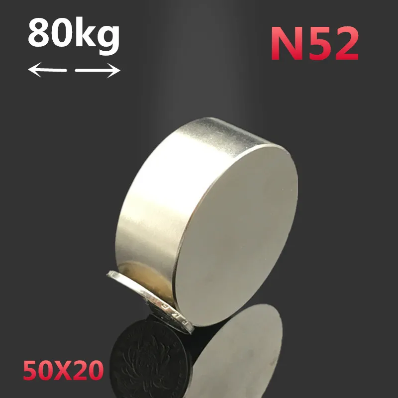Free shipping 1pcs Disc 50x20mm N52 Super Powerful Strong Rare Earth Neodymium Magnet 50*20 strong magnetic 50mmx20mm
Free shipping 1pcs Disc 50x20mm N52 Super Powerful Strong Rare Earth Neodymium Magnet 50*20 strong magnetic 50mmx20mm