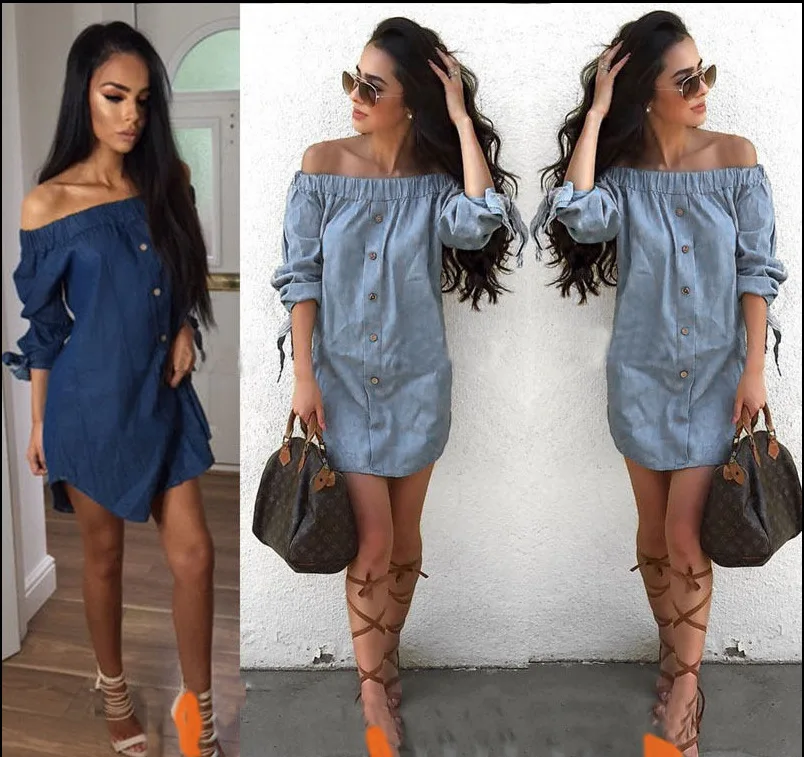 collar shirt dress solid color bow sexy denim woman girl fashion Button decoration
collar shirt dress solid color bow sexy denim woman girl fashion Button decoration
