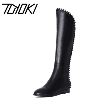 Tuyoki Women Knee High Boots Fashion Zipper Winter Warm Flats Shoes With Fur Daily Long Boots Women Footwear Size 33-40
Tuyoki Women Knee High Boots Fashion Zipper Winter Warm Flats Shoes With Fur Daily Long Boots Women Footwear Size 33-40