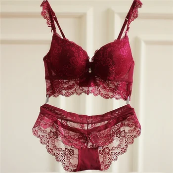 Fashion women's single-bra thick push up sexy lace embroidery side gathering furu underwear set autumn and winter the temptation
Fashion women's single-bra thick push up sexy lace embroidery side gathering furu underwear set autumn and winter the temptation