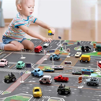 Cars &1Pcs Map 130*100CM City PARKING LOT Roadmap Alloy Toy Model Car Climbing Mats Chinese Version Gifts for Kids
Cars &1Pcs Map 130*100CM City PARKING LOT Roadmap Alloy Toy Model Car Climbing Mats Chinese Version Gifts for Kids
