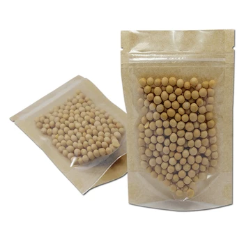 3.9"x5.9" Doypack Zipper Resealable Kraft Paper Packing Bag with Clear Plastic Zip Lock Stand Up Storage Coffee Beans Nuts Pouch
3.9"x5.9" Doypack Zipper Resealable Kraft Paper Packing Bag with Clear Plastic Zip Lock Stand Up Storage Coffee Beans Nuts Pouch