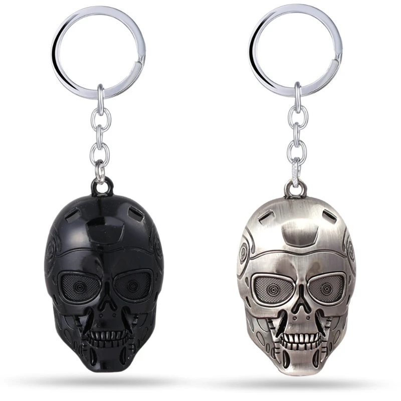 Popular Movie Terminator Keychain Cool Punk Skull Head Shape Keychain Keyring Alloy Metal Terror Skull Key Rings Car Keyholder
Popular Movie Terminator Keychain Cool Punk Skull Head Shape Keychain Keyring Alloy Metal Terror Skull Key Rings Car Keyholder