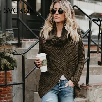 SVOKOR Solid Turtleneck Sweaters Women Plus Size Cardigans Casual Keep Warm Long Women Knitted Women Sweaters 5 Colour S-XL
SVOKOR Solid Turtleneck Sweaters Women Plus Size Cardigans Casual Keep Warm Long Women Knitted Women Sweaters 5 Colour S-XL