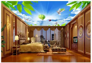 Customized 3d wallpaper 3d ceiling wallpaper Beautiful blue sky, blue sky dove ladder suspended ceiling background wall murals
Customized 3d wallpaper 3d ceiling wallpaper Beautiful blue sky, blue sky dove ladder suspended ceiling background wall murals