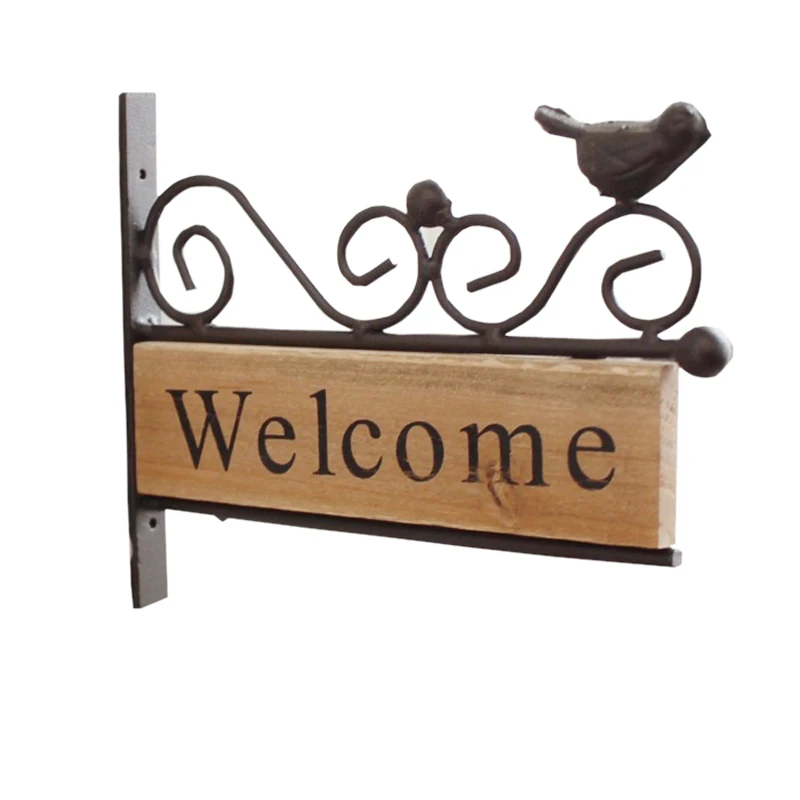 Retro Vintage Metal Plaque Wood Bird Welcome Door Sign for Bar Cafe Shop Store Wall Mounting Sign
Retro Vintage Metal Plaque Wood Bird Welcome Door Sign for Bar Cafe Shop Store Wall Mounting Sign