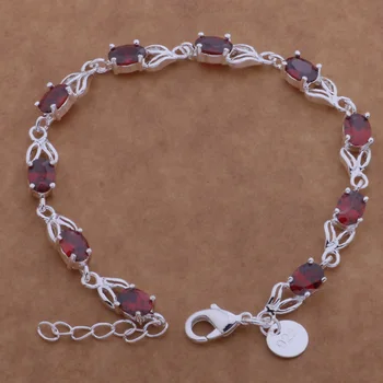 AH116 Hot sterling bracelet, sterling fashion jewelry Round card inlaid red stone /algajcna aziajqpa silver color
AH116 Hot sterling bracelet, sterling fashion jewelry Round card inlaid red stone /algajcna aziajqpa silver color