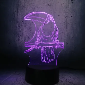 Dropshipping 3D Birds Cute LED Night light Decoration Animal lamp Bedroom Sleep Light 7 Color Change Boy Kid Christmas Gift Toy
Dropshipping 3D Birds Cute LED Night light Decoration Animal lamp Bedroom Sleep Light 7 Color Change Boy Kid Christmas Gift Toy