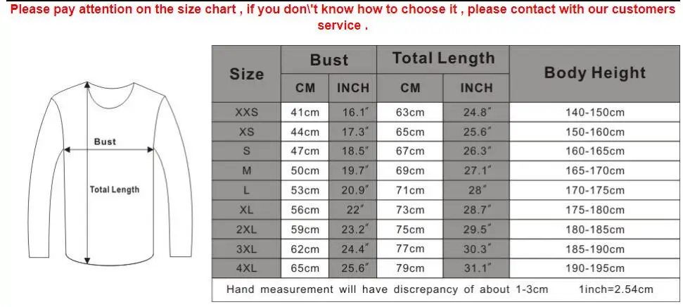 Xxs Size Chart