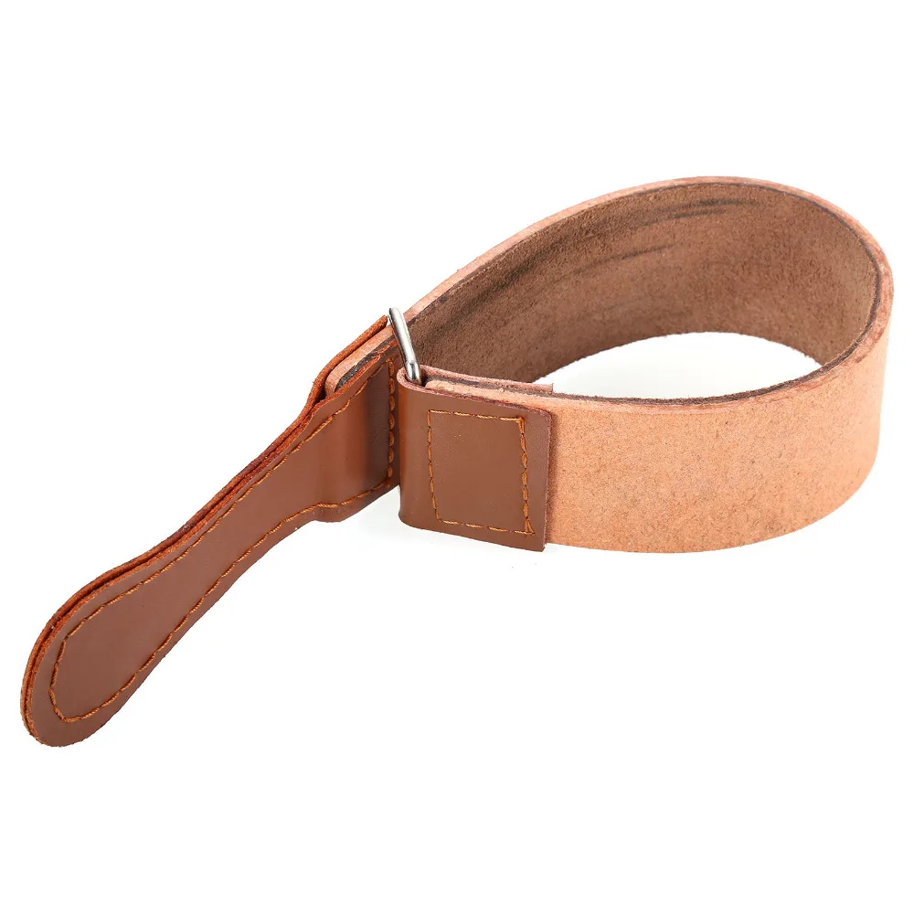 Pro Barber Shaving Genuine Leather Strop Straight Razor Sharpener Strap Necessary Tool 45cm Top Quality NEW
Pro Barber Shaving Genuine Leather Strop Straight Razor Sharpener Strap Necessary Tool 45cm Top Quality NEW