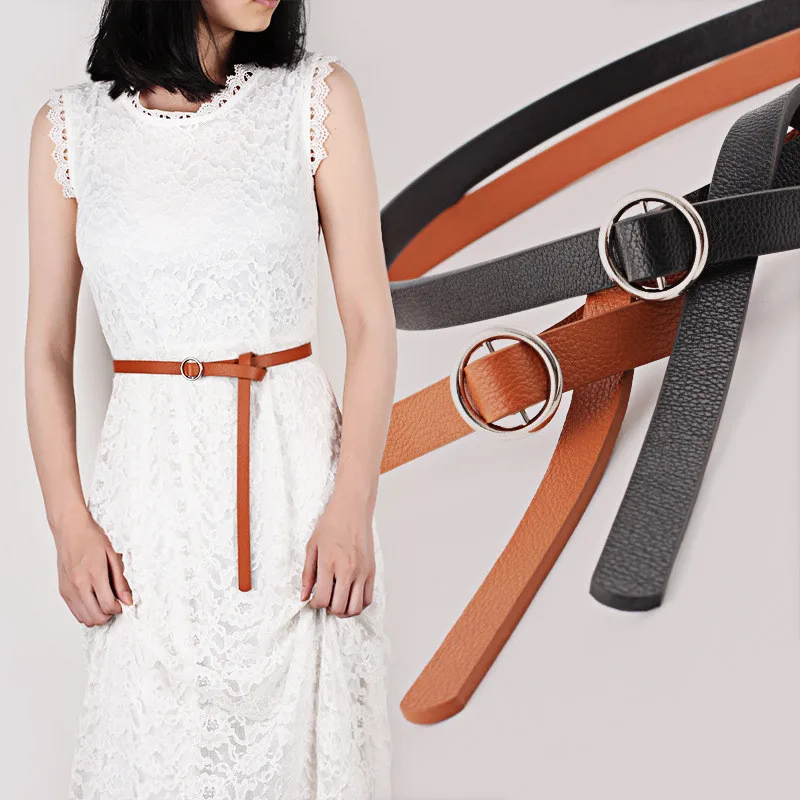 Metal round knotted Buckle Thin Leather Belt for women 2019 High Quality ceinture femme female belt casual Dress waistband belts
Metal round knotted Buckle Thin Leather Belt for women 2019 High Quality ceinture femme female belt casual Dress waistband belts