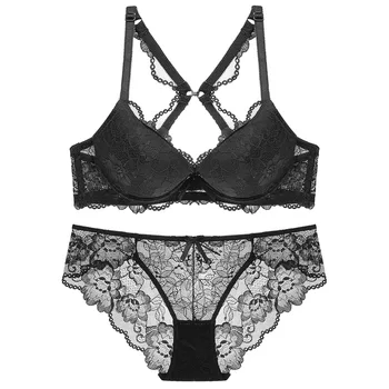 AMX Lace Bra Set Sexy Lingerie Push up Brassiere and Panty Fashion Three Quarters Cup Fashion Adjustable Straps
AMX Lace Bra Set Sexy Lingerie Push up Brassiere and Panty Fashion Three Quarters Cup Fashion Adjustable Straps