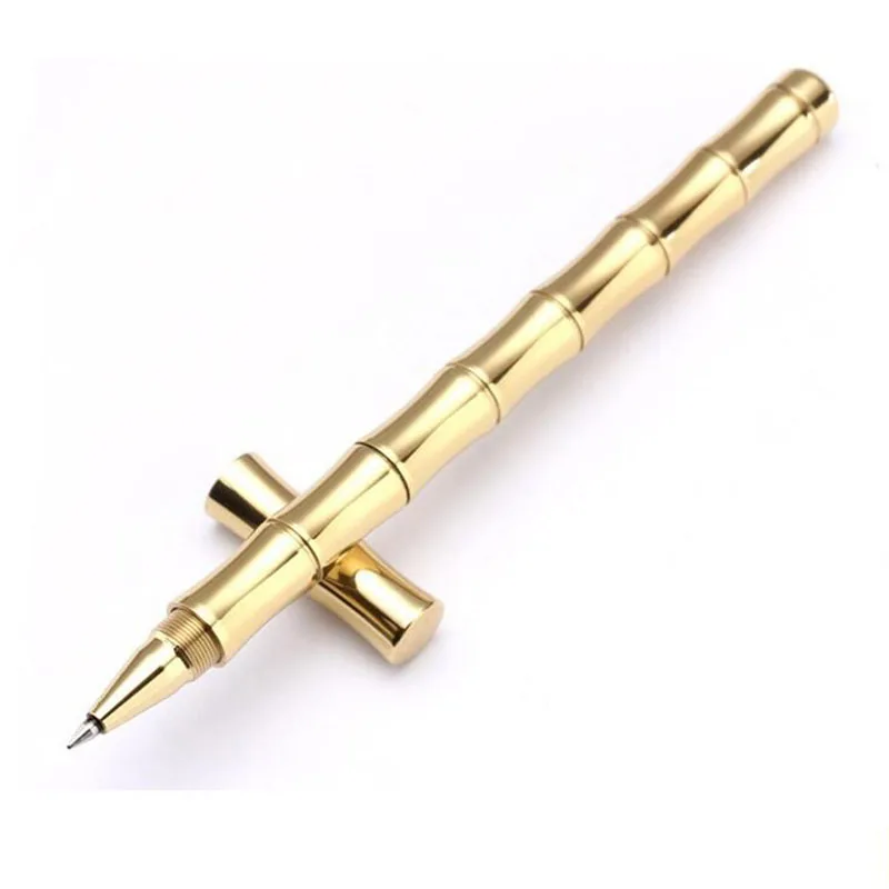 1 Piece Explosion-proof Metal Brass Handmade Retro Bamboo Pen Pure Copper Pen Neutral Water Pen
1 Piece Explosion-proof Metal Brass Handmade Retro Bamboo Pen Pure Copper Pen Neutral Water Pen