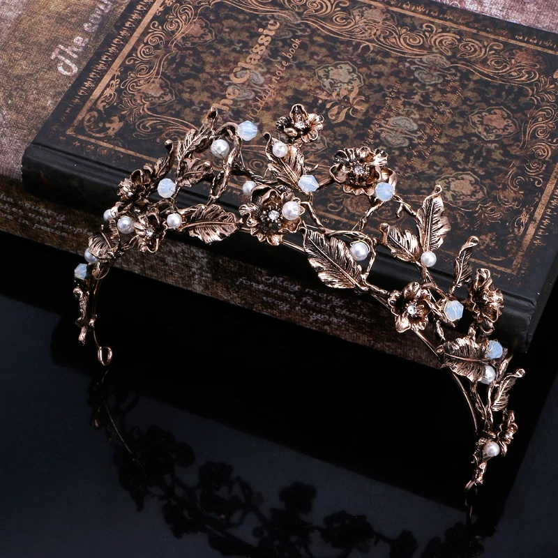 Floral Vintage Wedding Queen Crown Baroque Tiara Flower Pageant Bridal Headband Jewelry Baroque
Floral Vintage Wedding Queen Crown Baroque Tiara Flower Pageant Bridal Headband Jewelry Baroque