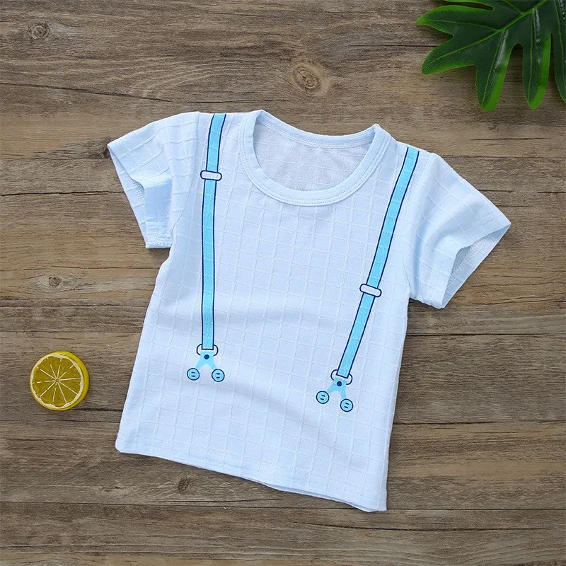 2-7T Children's short-sleeved t-shirt baby summer dress girls shirt men's tide children's clothing Korean version for baby
2-7T Children's short-sleeved t-shirt baby summer dress girls shirt men's tide children's clothing Korean version for baby
