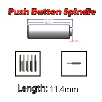 5PCS Dental Length: 11.4mm Push button handpiece Shaft Spindle 1 order 
5PCS Dental Length: 11.4mm Push button handpiece Shaft Spindle 1 order